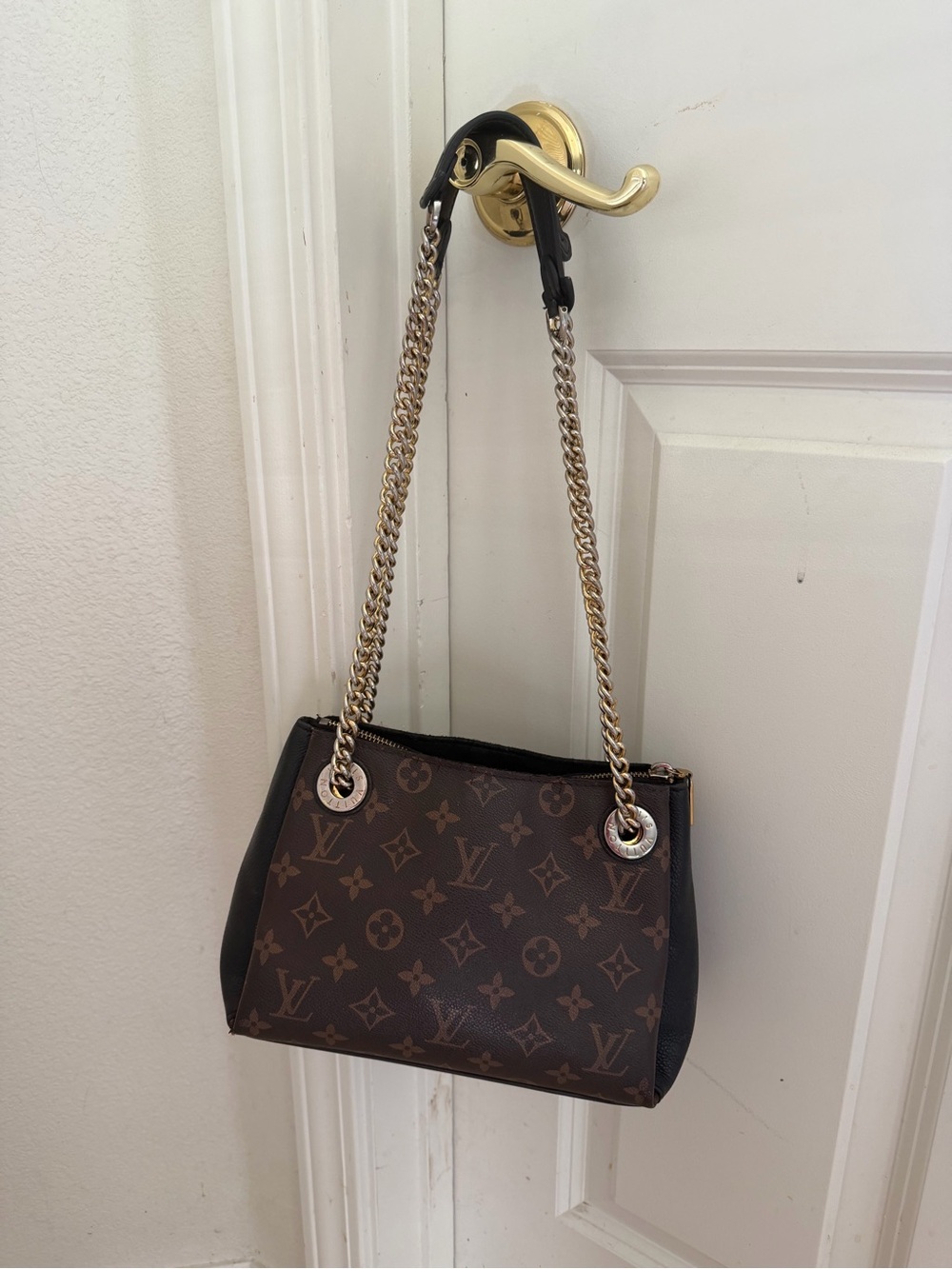 Louis Vuitton Monogram Surene BB Bag with Gold Chain Straps - Picture 13 of 13